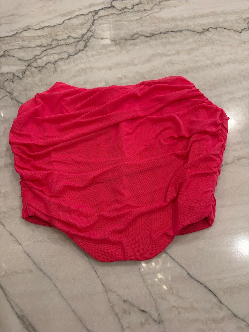 UNKNOWN Women’s Corset mesh knit over poplin fabric - Vibrant Pink SZ S